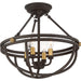 Myhouse Lighting Quoizel - SRG1716WT - Four Light Semi-Flush Mount - Sergeant - Western Bronze