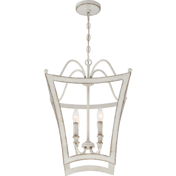 Myhouse Lighting Quoizel - SUM5216AWH - Four Light Pendant - Summerford - Antique White