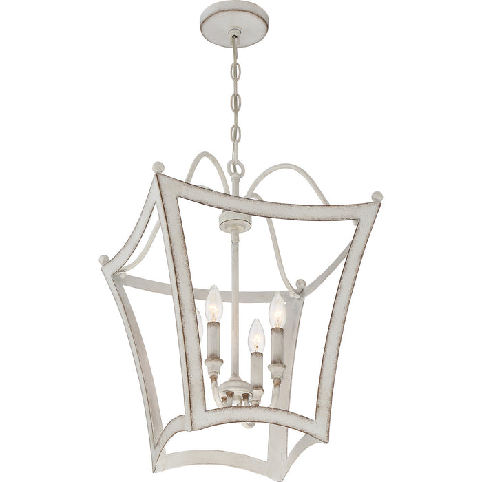 Myhouse Lighting Quoizel - SUM5216AWH - Four Light Pendant - Summerford - Antique White