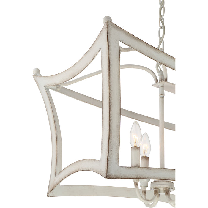 Myhouse Lighting Quoizel - SUM836AWH - Eight Light Island Chandelier - Summerford - Antique White