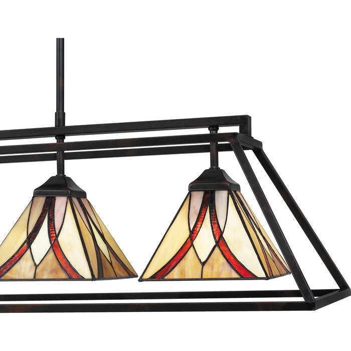 Myhouse Lighting Quoizel - TFAS442VA - Four Light Island Chandelier - Asheville - Valiant Bronze