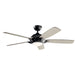 Myhouse Lighting Kichler - 330001SBK - 54"Ceiling Fan - Geno - Satin Black