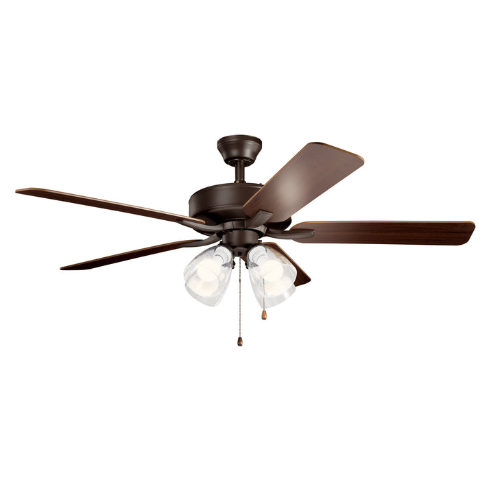 Myhouse Lighting Kichler - 330016SNBS - 52"Ceiling Fan - Basics Pro Premier - Satin Natural Bronze