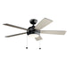 Myhouse Lighting Kichler - 330174SBK - 52"Ceiling Fan - Starkk - Satin Black