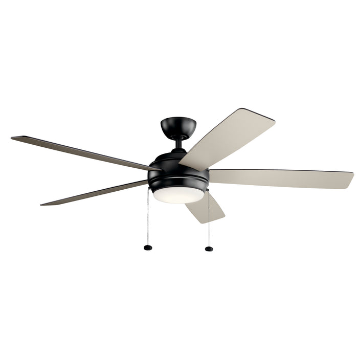 Myhouse Lighting Kichler - 330180SBK - 60"Ceiling Fan - Starkk - Satin Black