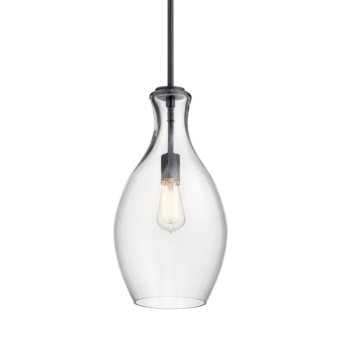 Myhouse Lighting Kichler - 42047BK - One Light Mini Pendant - Everly - Black