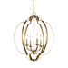 Myhouse Lighting Kichler - 42138NBR - Four Light Foyer Pendant - Voleta - Natural Brass