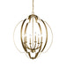 Myhouse Lighting Kichler - 42139NBR - Six Light Foyer Chandelier - Voleta - Natural Brass