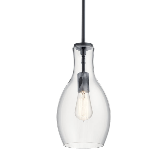 Myhouse Lighting Kichler - 42456BK - One Light Mini Pendant - Everly - Black