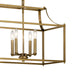 Myhouse Lighting Kichler - 42497NBR - Eight Light Linear Chandelier - Morrigan - Natural Brass