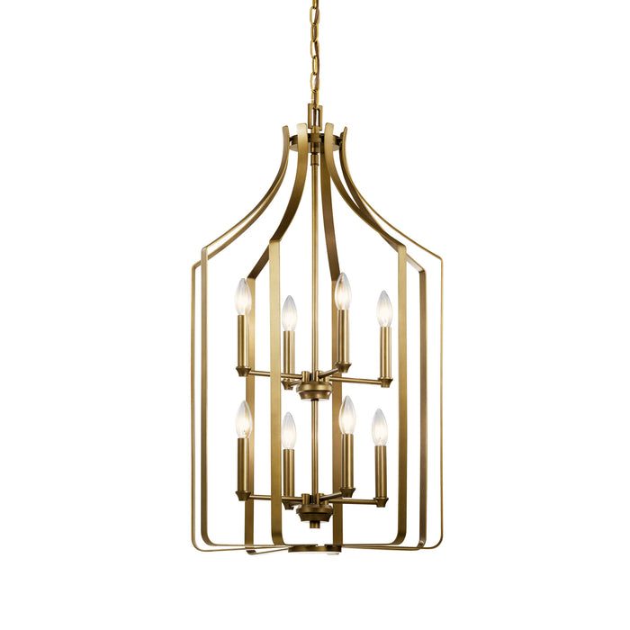 Myhouse Lighting Kichler - 42498NBR - Eight Light Foyer Chandelier - Morrigan - Natural Brass