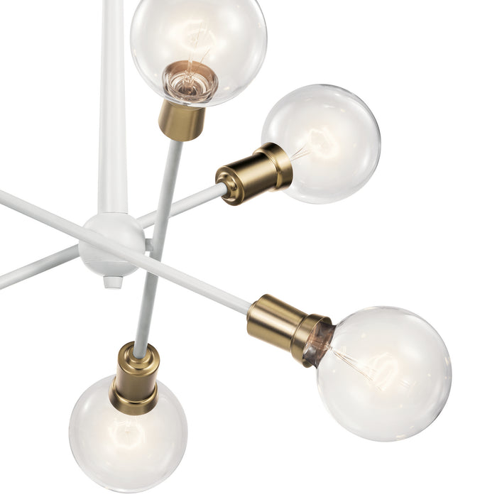 Myhouse Lighting Kichler - 43095WH - Six Light Chandelier - Armstrong - White