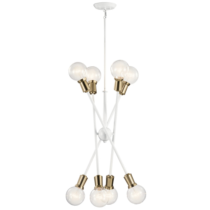 Myhouse Lighting Kichler - 43118WH - Eight Light Chandelier - Armstrong - White