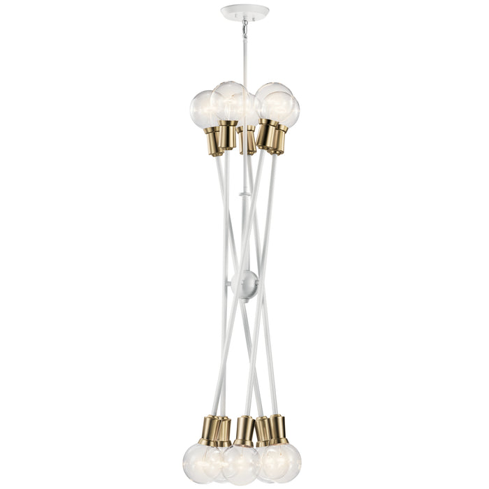 Myhouse Lighting Kichler - 43119WH - Ten Light Chandelier - Armstrong - White