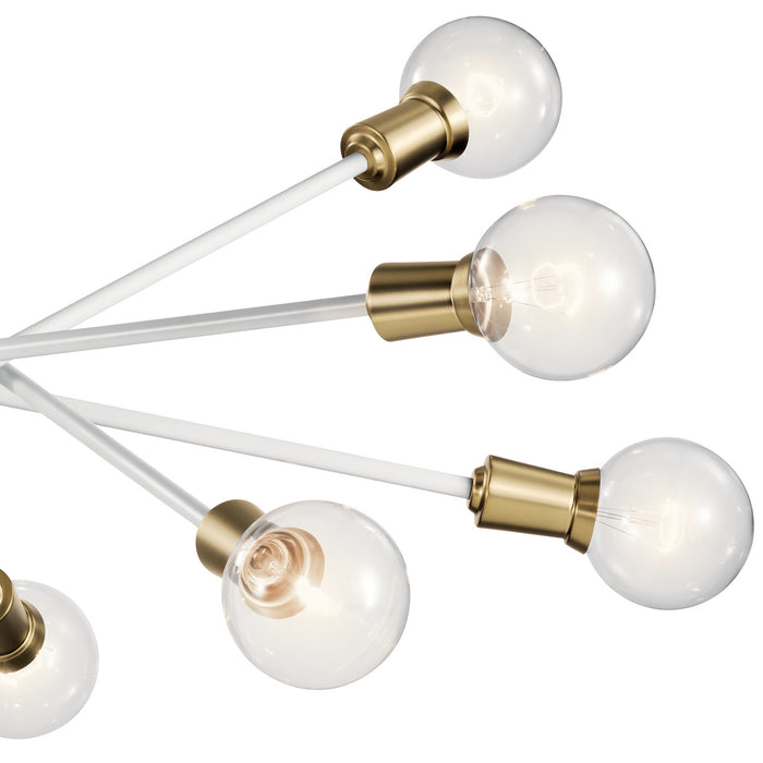 Myhouse Lighting Kichler - 43119WH - Ten Light Chandelier - Armstrong - White