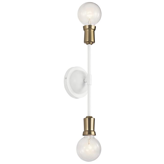 Myhouse Lighting Kichler - 43195WH - Two Light Wall Sconce - Armstrong - White