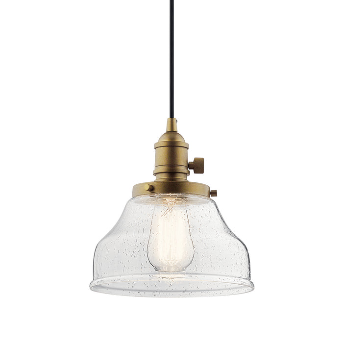 Myhouse Lighting Kichler - 43850NBR - One Light Mini Pendant - Avery - Natural Brass