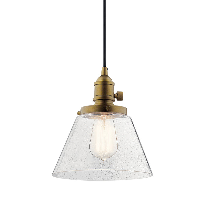 Myhouse Lighting Kichler - 43851NBR - One Light Pendant - Avery - Natural Brass