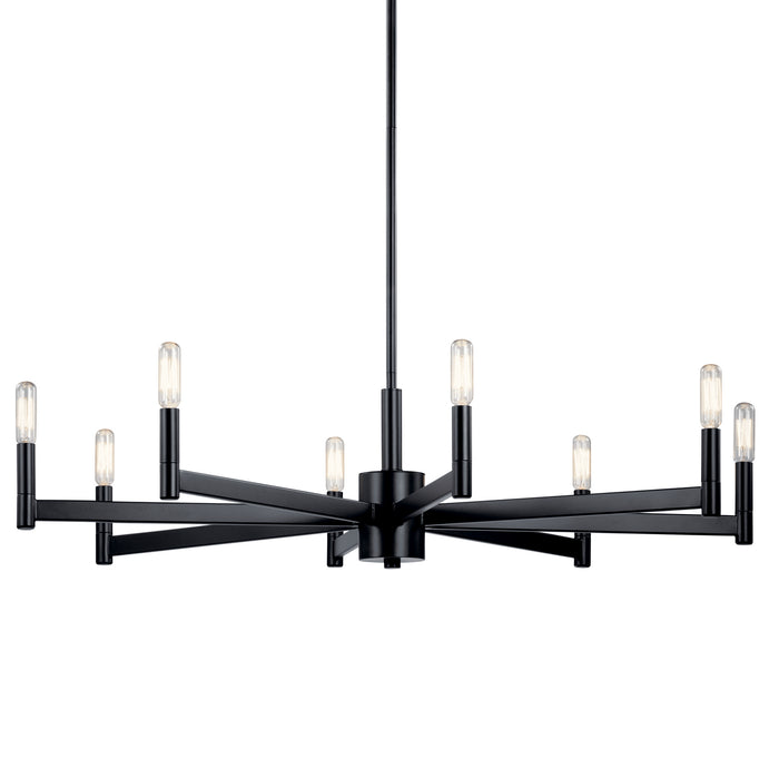 Myhouse Lighting Kichler - 43857BK - Eight Light Chandelier - Erzo - Black