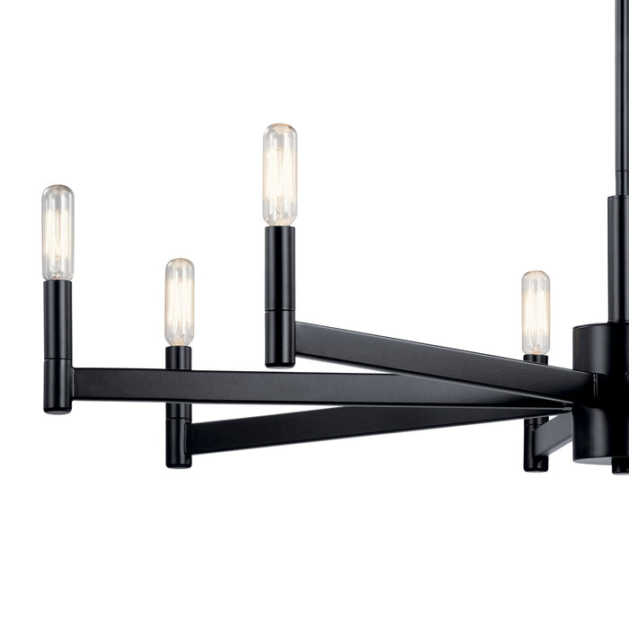 Myhouse Lighting Kichler - 43857BK - Eight Light Chandelier - Erzo - Black