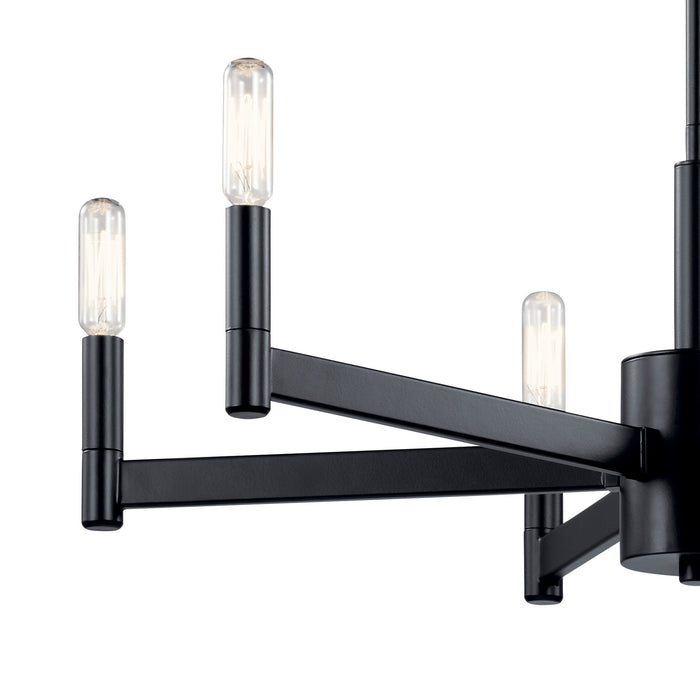 Myhouse Lighting Kichler - 43859BK - Six Light Chandelier - Erzo - Black