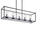 Myhouse Lighting Kichler - 43995BK - Five Light Linear Chandelier - Crosby - Black