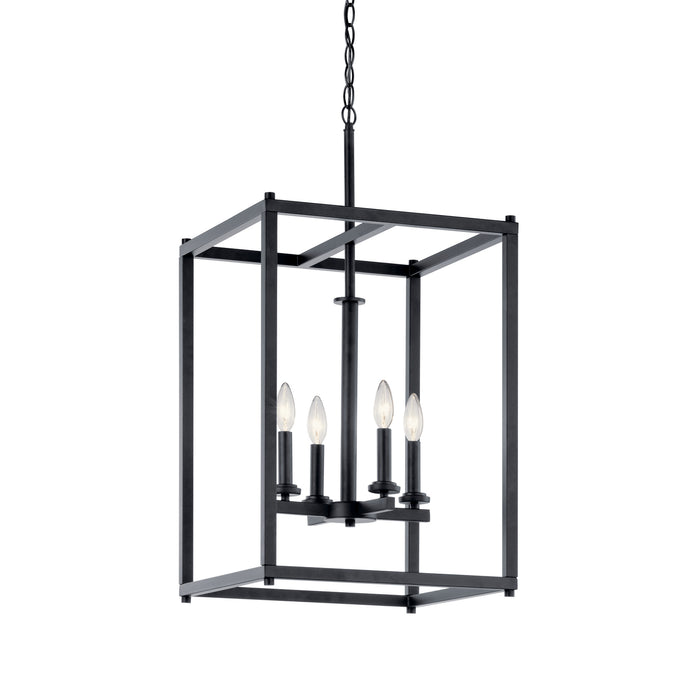 Myhouse Lighting Kichler - 43998BK - Four Light Foyer Pendant - Crosby - Black