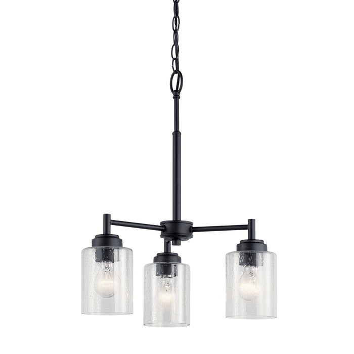 Myhouse Lighting Kichler - 44029BK - Three Light Mini Chandelier - Winslow - Black