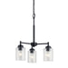 Myhouse Lighting Kichler - 44029BK - Three Light Mini Chandelier - Winslow - Black