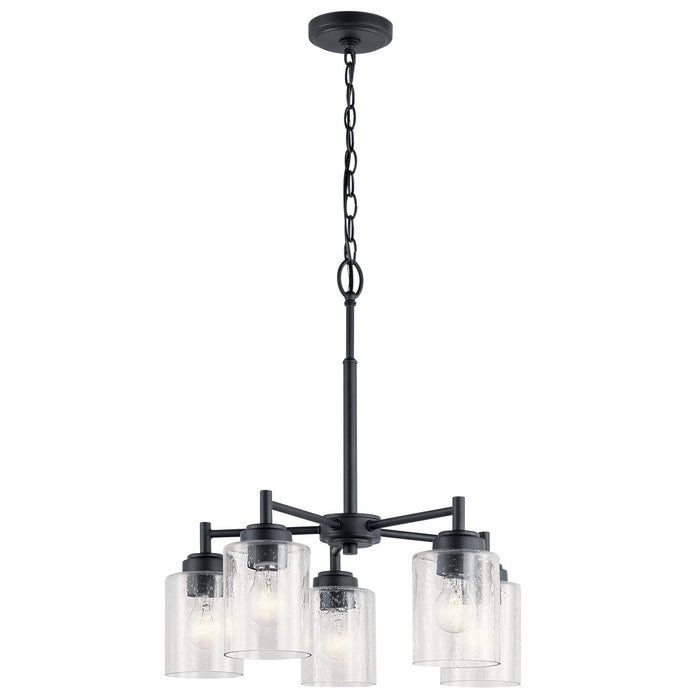 Myhouse Lighting Kichler - 44030BK - Five Light Chandelier - Winslow - Black