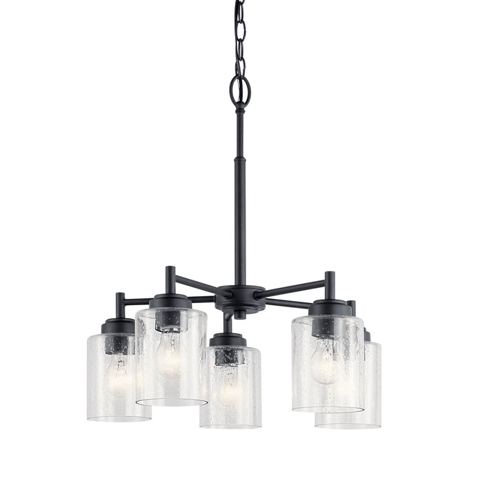 Myhouse Lighting Kichler - 44030BK - Five Light Chandelier - Winslow - Black