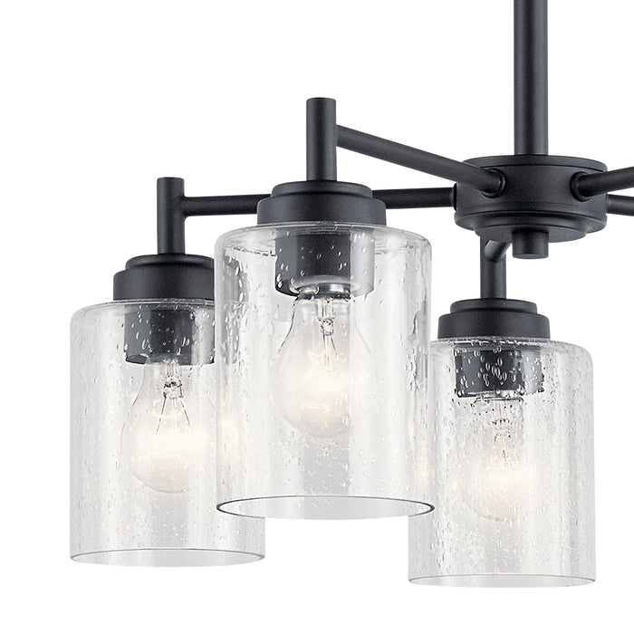 Myhouse Lighting Kichler - 44030BK - Five Light Chandelier - Winslow - Black