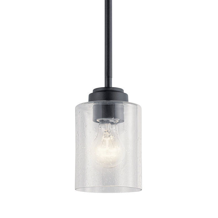 Myhouse Lighting Kichler - 44032BK - One Light Mini Pendant - Winslow - Black