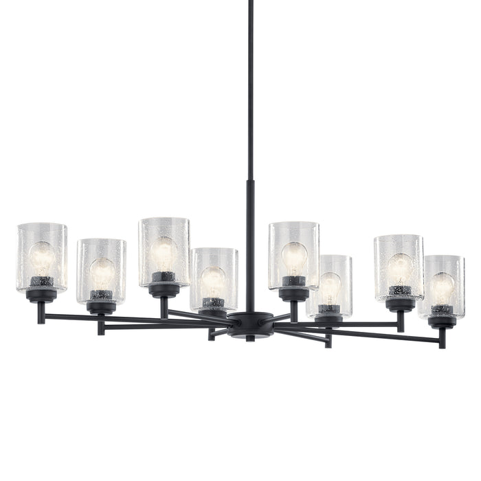 Myhouse Lighting Kichler - 44035BK - Eight Light Chandelier - Winslow - Black