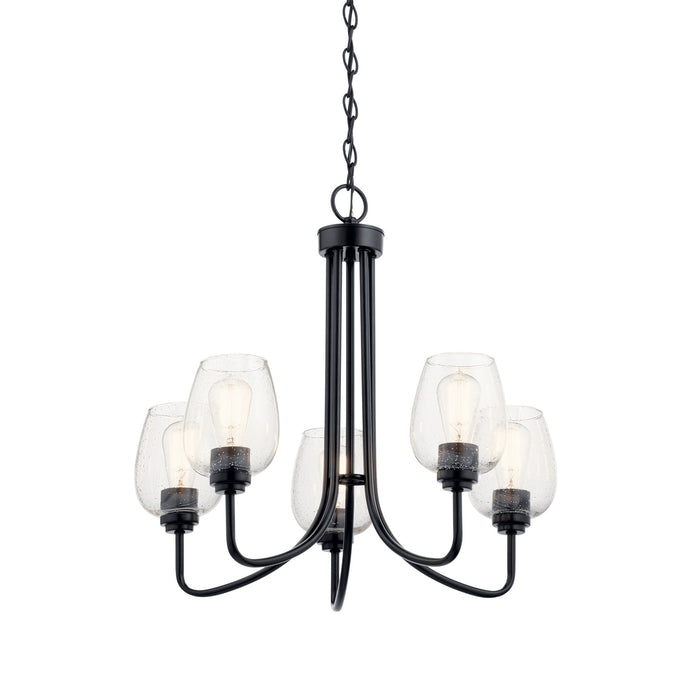 Myhouse Lighting Kichler - 44377BKCS - Five Light Chandelier - Valserrano - Black