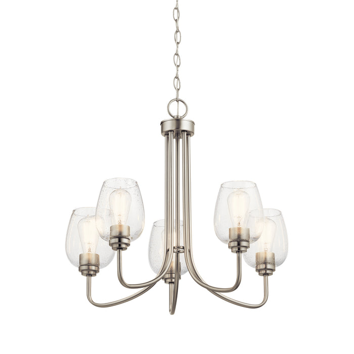 Myhouse Lighting Kichler - 44377NICS - Five Light Chandelier - Valserrano - Brushed Nickel