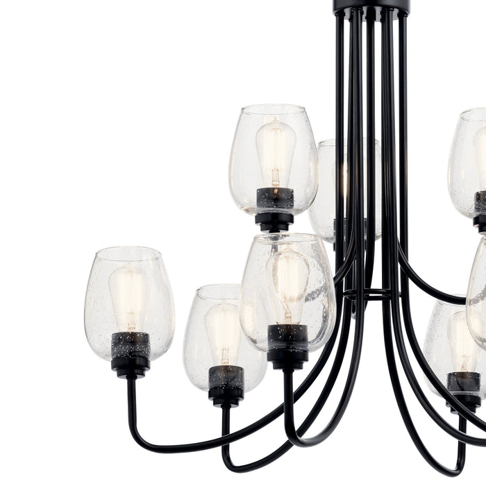 Myhouse Lighting Kichler - 44378BKCS - Nine Light Chandelier - Valserrano - Black