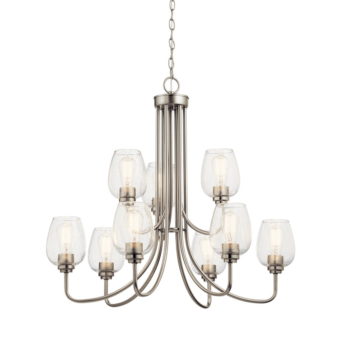 Myhouse Lighting Kichler - 44378NICS - Nine Light Chandelier - Valserrano - Brushed Nickel