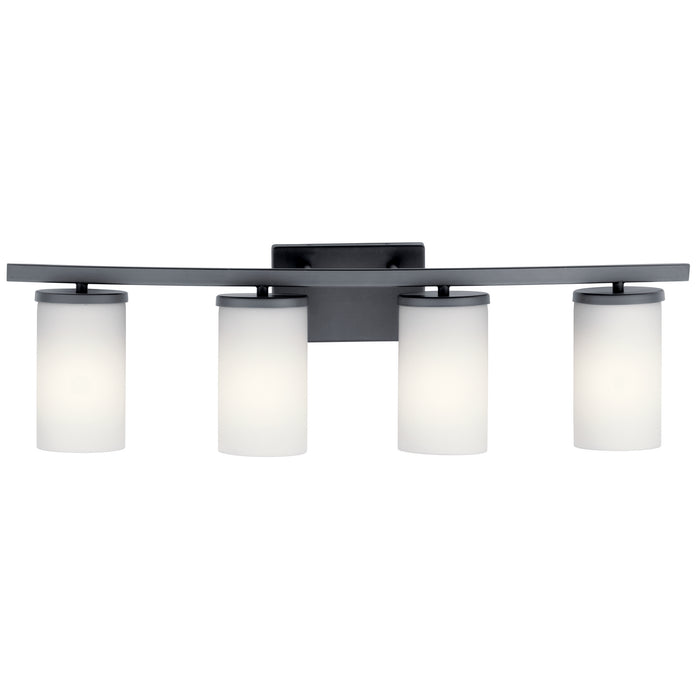 Myhouse Lighting Kichler - 45498BK - Four Light Bath - Crosby - Black