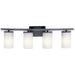 Myhouse Lighting Kichler - 45498BK - Four Light Bath - Crosby - Black