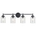 Myhouse Lighting Kichler - 45887BK - Four Light Bath - Winslow - Black