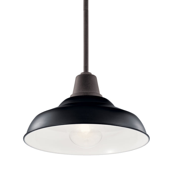 Myhouse Lighting Kichler - 49992BK - One Light Outdoor Pendant/Semi Flush Mount - Pier - Black