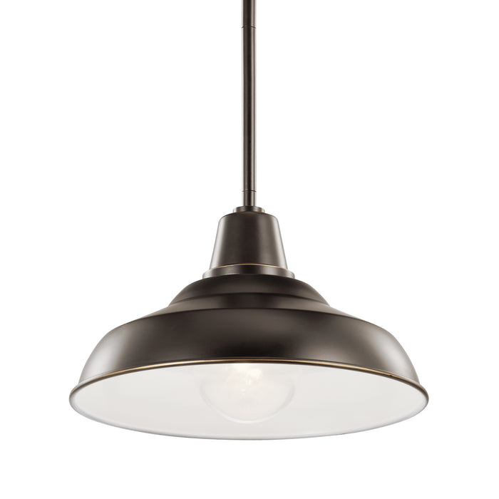 Myhouse Lighting Kichler - 49992OZ - One Light Outdoor Pendant/Semi Flush Mount - Pier - Olde Bronze