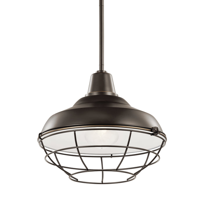 Myhouse Lighting Kichler - 49992OZ - One Light Outdoor Pendant/Semi Flush Mount - Pier - Olde Bronze