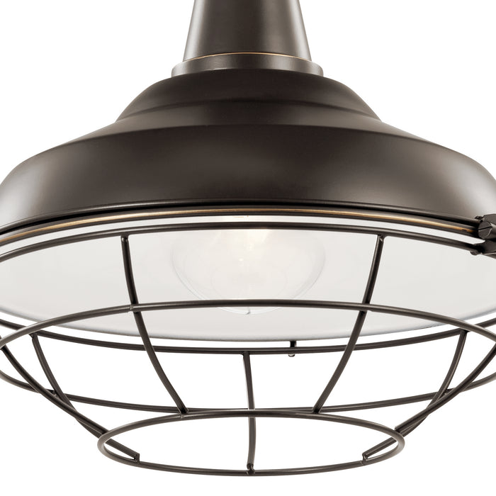 Myhouse Lighting Kichler - 49992OZ - One Light Outdoor Pendant/Semi Flush Mount - Pier - Olde Bronze