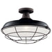 Myhouse Lighting Kichler - 49993BK - One Light Outdoor Pendant/Semi Flush Mount - Pier - Black