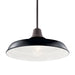 Myhouse Lighting Kichler - 49993BK - One Light Outdoor Pendant/Semi Flush Mount - Pier - Black