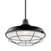 Myhouse Lighting Kichler - 49993BK - One Light Outdoor Pendant/Semi Flush Mount - Pier - Black