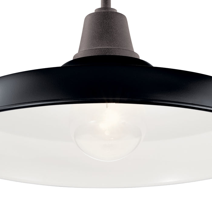 Myhouse Lighting Kichler - 49993BK - One Light Outdoor Pendant/Semi Flush Mount - Pier - Black