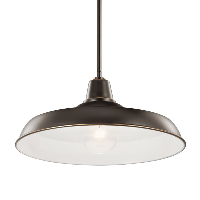 Myhouse Lighting Kichler - 49993OZ - One Light Outdoor Pendant/Semi Flush Mount - Pier - Olde Bronze